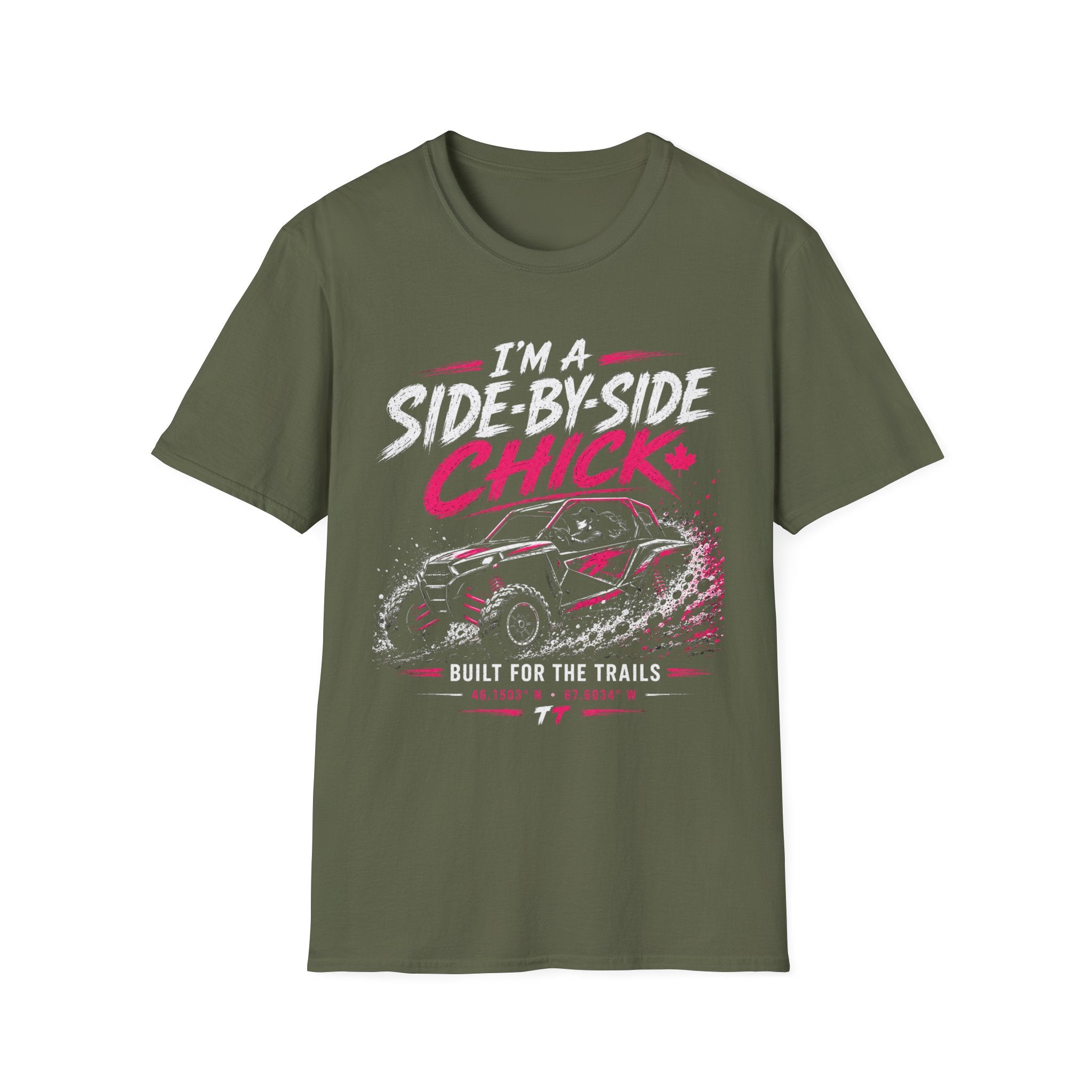 Side-by-Side Chick T-Shirt — Off-Road UTV Rider Graphic Tee