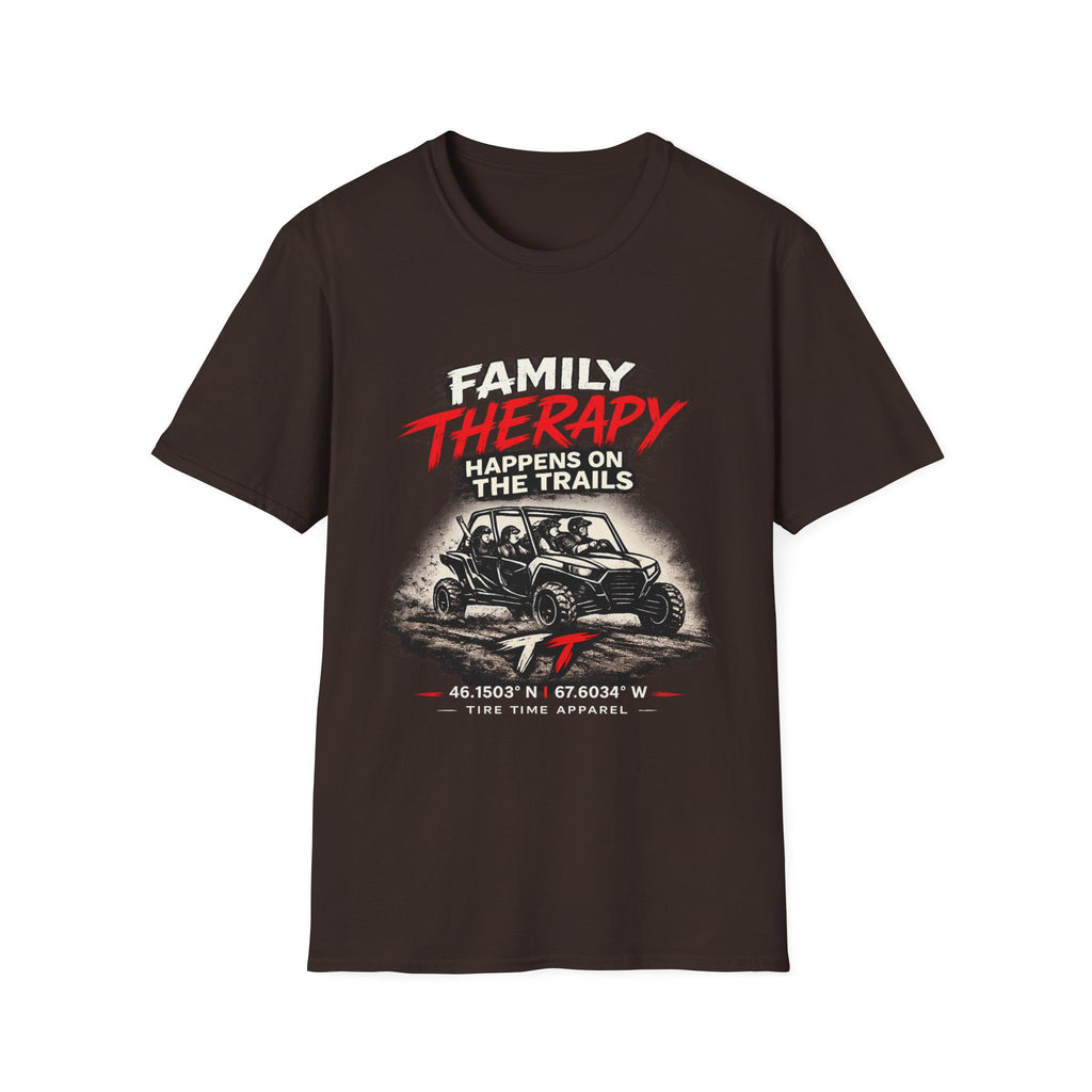 "Family Therapy Happens on the Trails" Off‑Road Adventure Tee