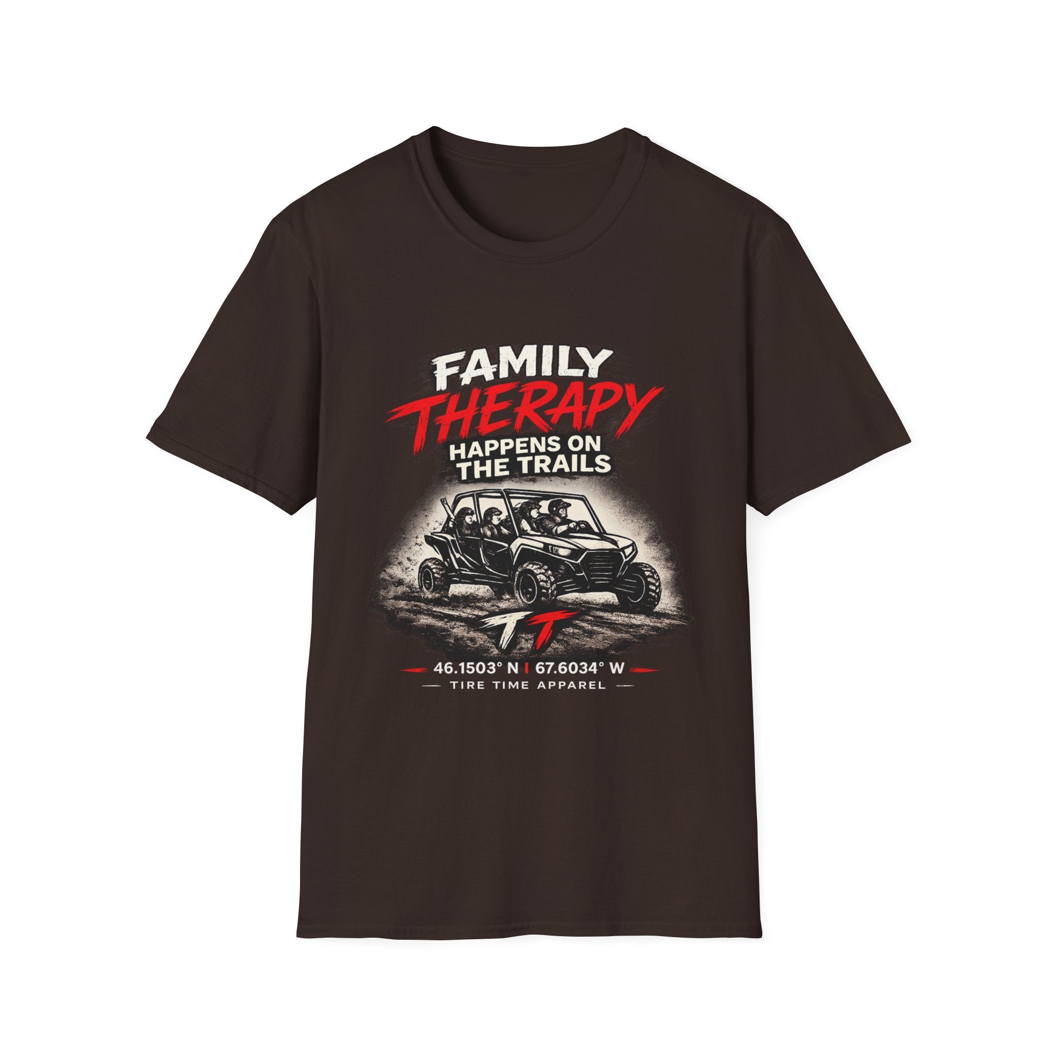 "Family Therapy Happens on the Trails" Off‑Road Adventure Tee