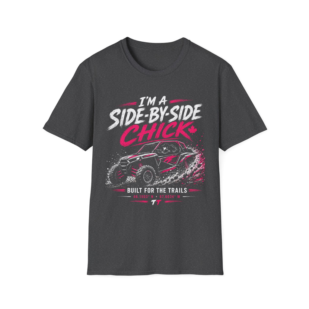 Side-by-Side Chick T-Shirt — Off-Road UTV Rider Graphic Tee