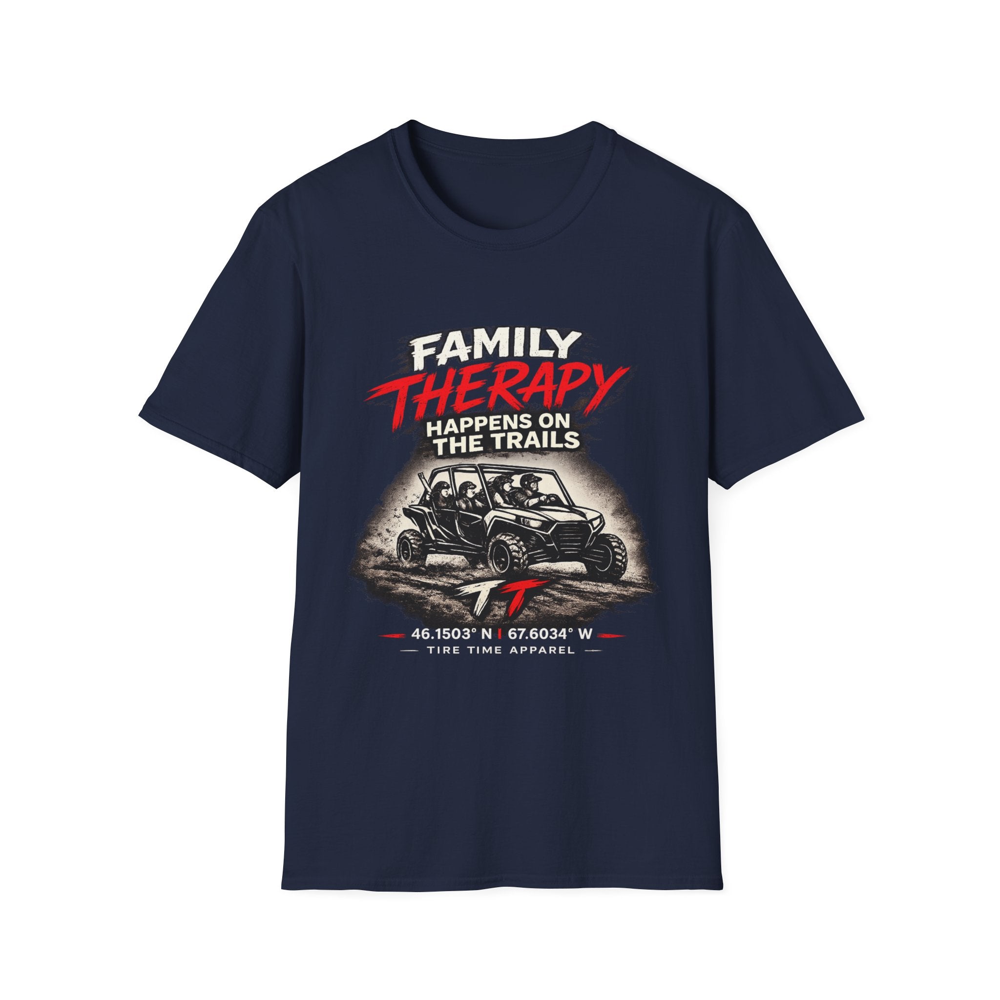 "Family Therapy Happens on the Trails" Off‑Road Adventure Tee