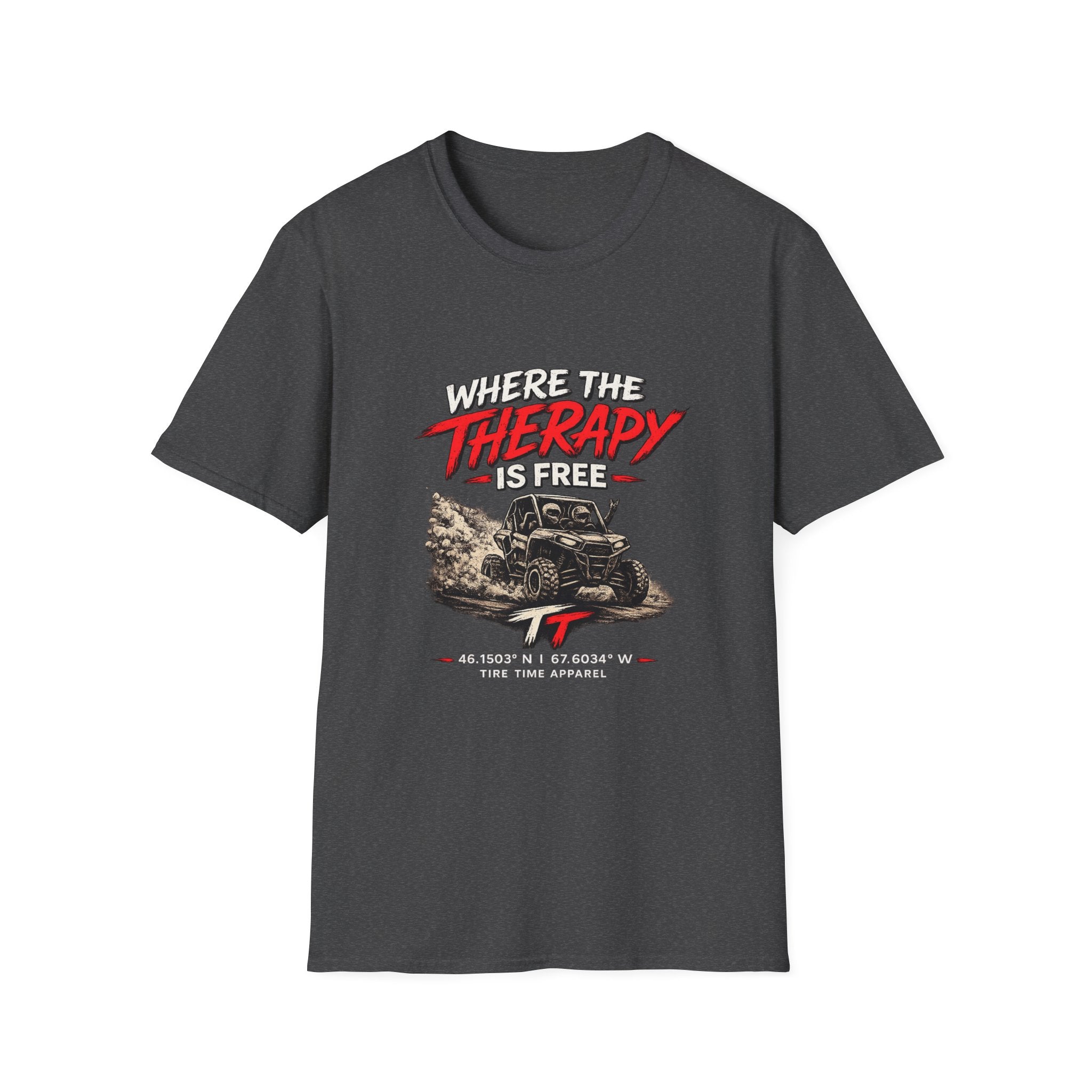 "Where the Therapy Is Free" Off‑Road Adventure Tee