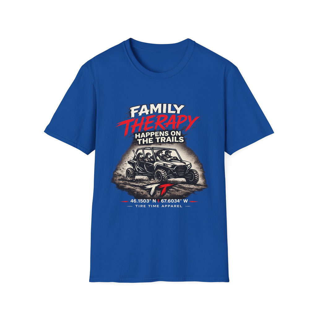"Family Therapy Happens on the Trails" Off‑Road Adventure Tee