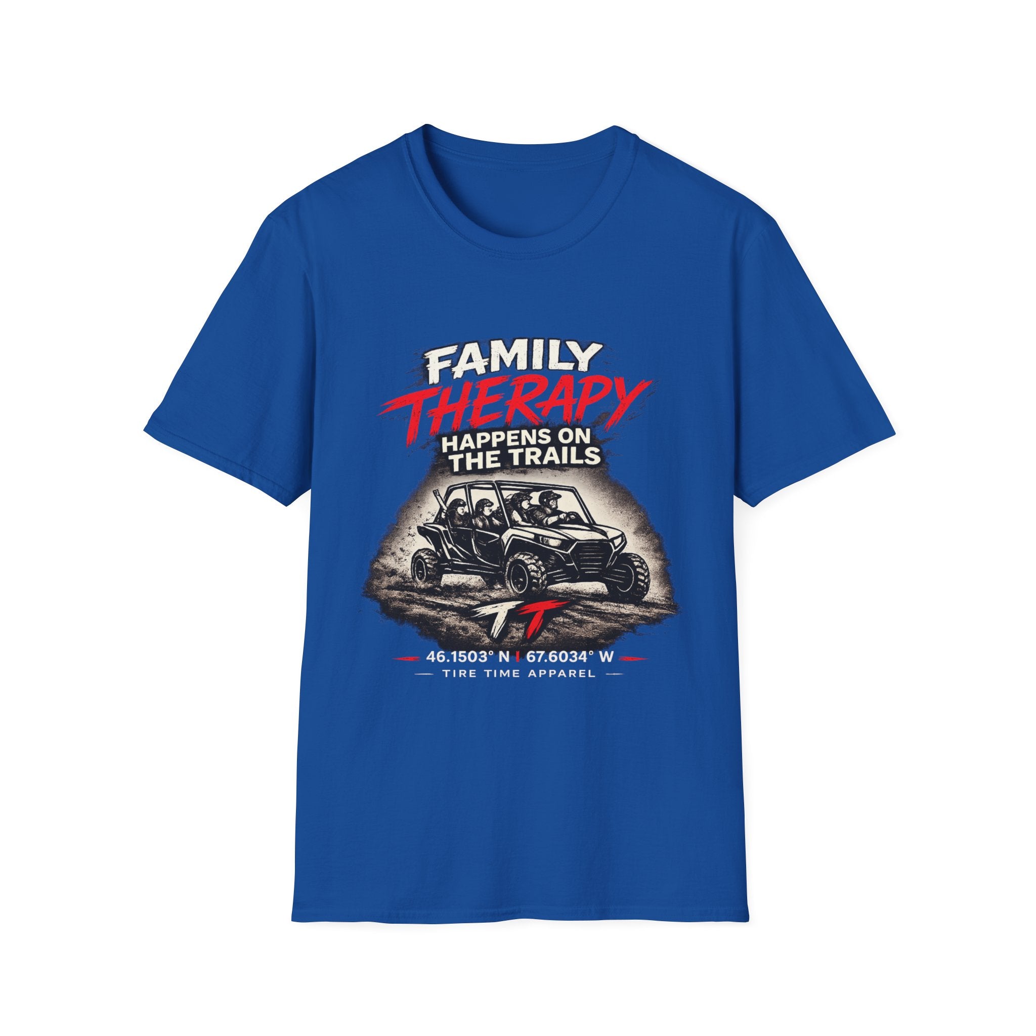 "Family Therapy Happens on the Trails" Off‑Road Adventure Tee