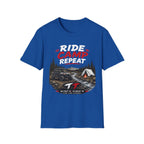 Ride Camp Repeat T-Shirt — Off-Road Camping & Adventure Tee