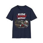 Ride Camp Repeat T-Shirt — Off-Road Camping & Adventure Tee