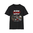 Ride Camp Repeat T-Shirt — Off-Road Camping & Adventure Tee