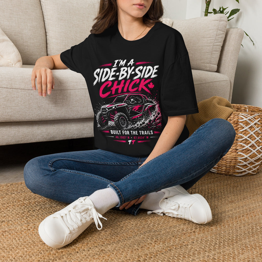 Side-by-Side Chick T-Shirt — Off-Road UTV Rider Graphic Tee