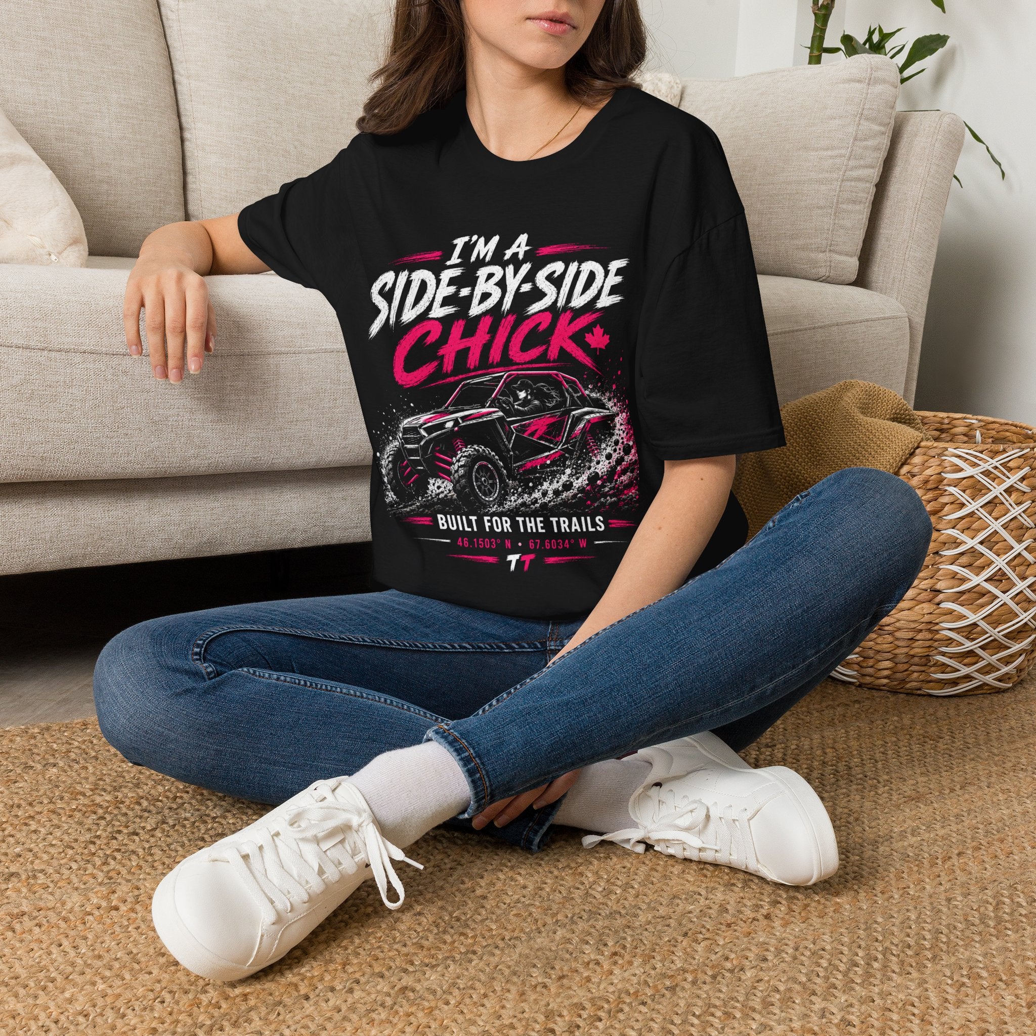 Side-by-Side Chick T-Shirt — Off-Road UTV Rider Graphic Tee
