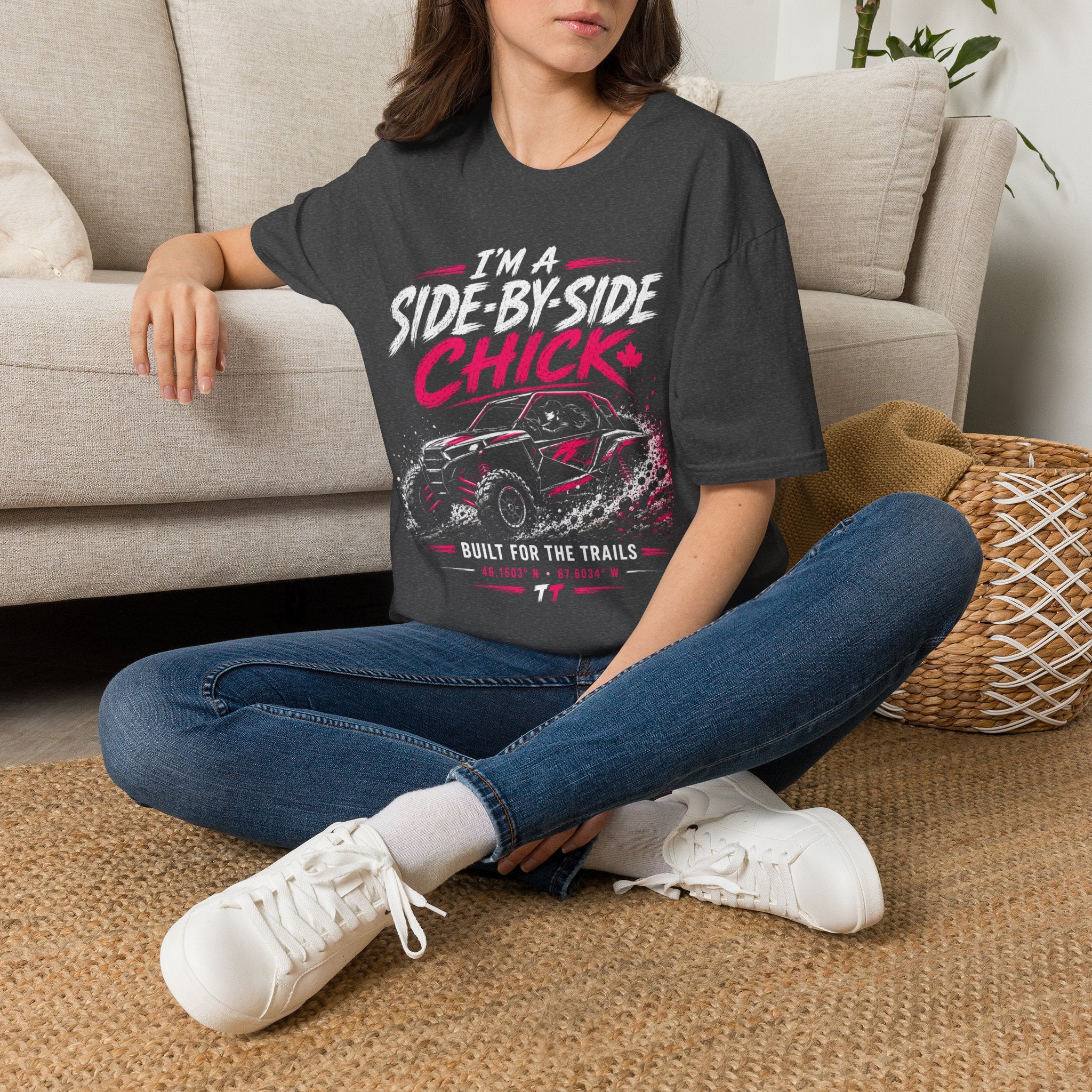 Side-by-Side Chick T-Shirt — Off-Road UTV Rider Graphic Tee