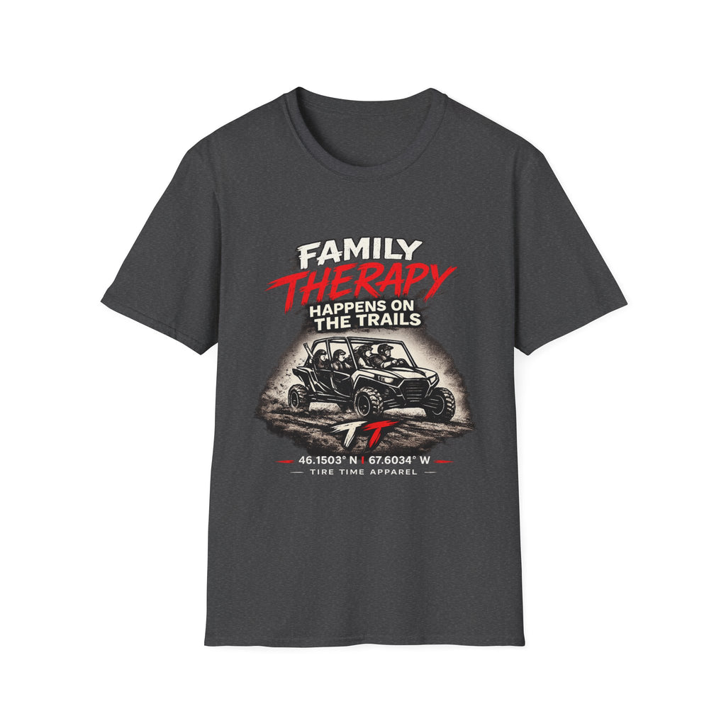 "Family Therapy Happens on the Trails" Off‑Road Adventure Tee