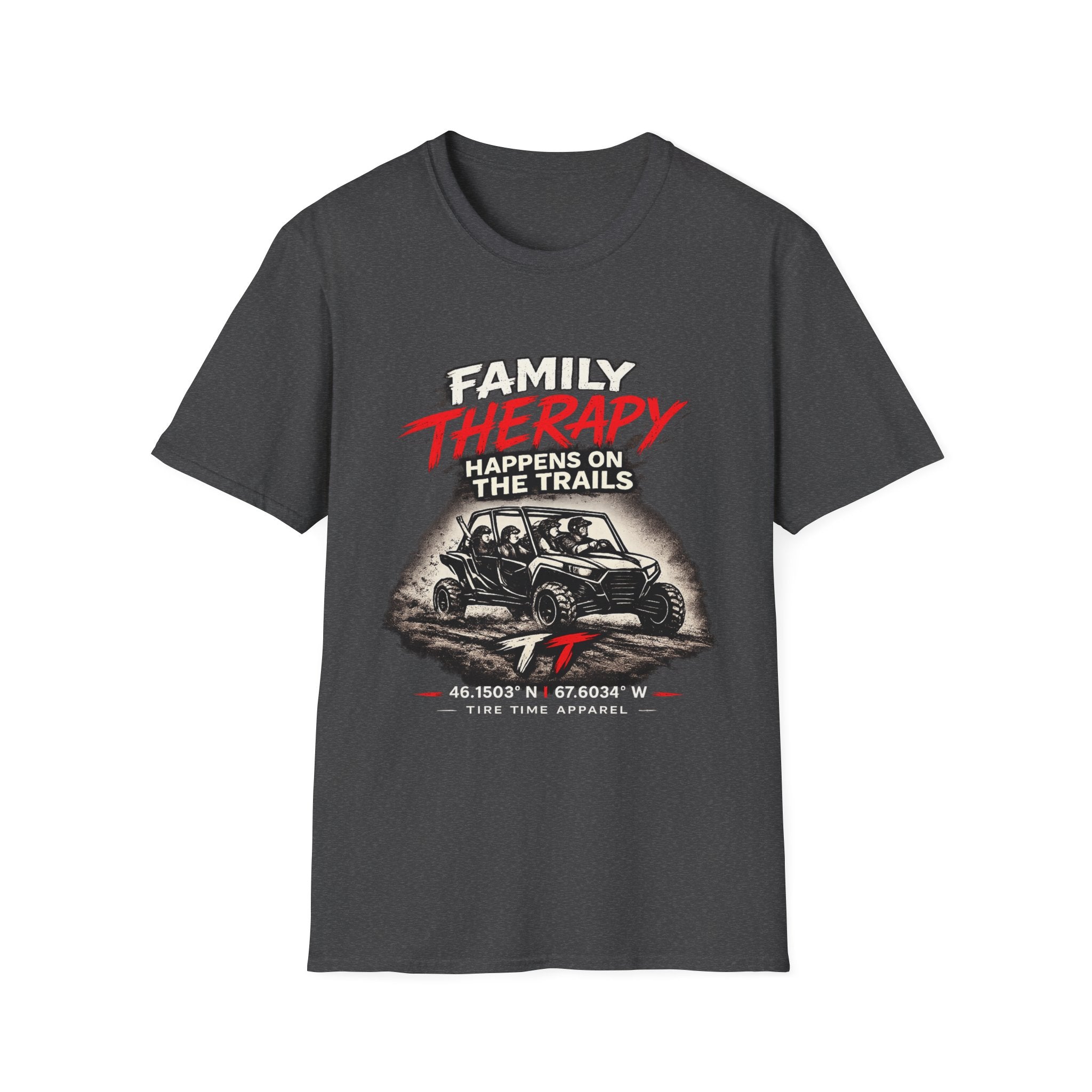 "Family Therapy Happens on the Trails" Off‑Road Adventure Tee