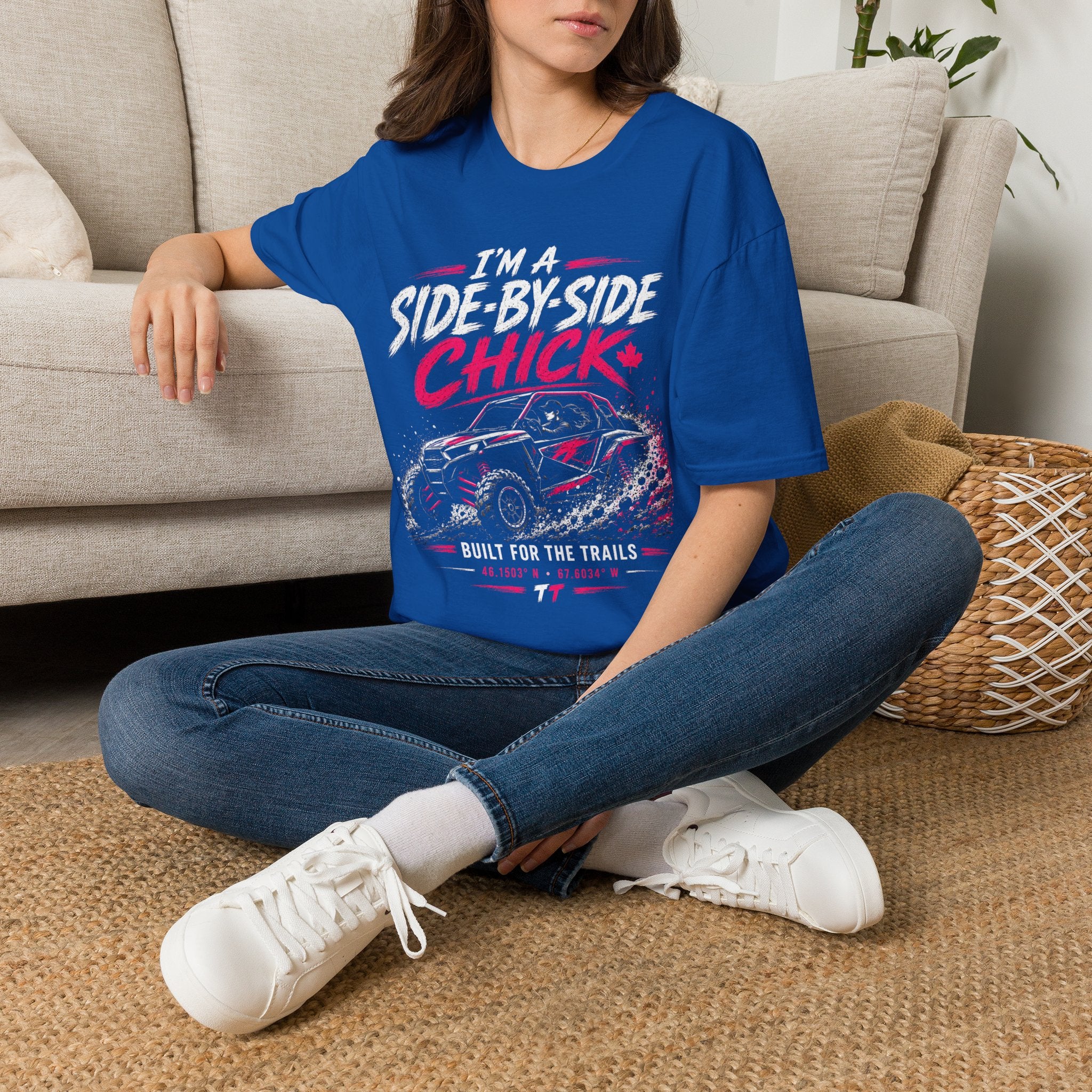 Side-by-Side Chick T-Shirt — Off-Road UTV Rider Graphic Tee