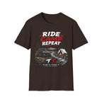 Ride Camp Repeat T-Shirt — Off-Road Camping & Adventure Tee
