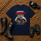 Navy Family Therapy Happens on the Trails side-by-side family shirt — Tire Time Offroad