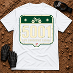 5001 Trail t-shirt in White - Woodstock, Carleton County NB ATV trail marker tee - Tire Time Offroad