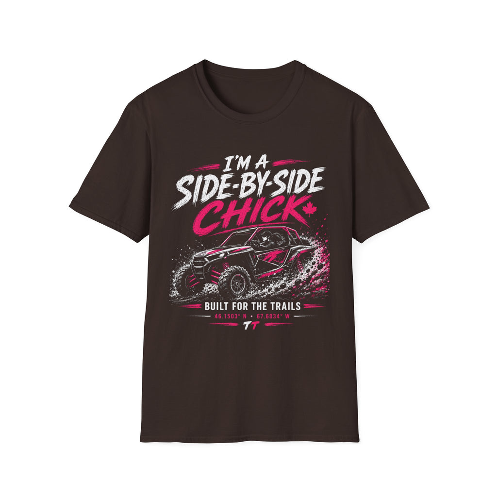 Side-by-Side Chick T-Shirt — Off-Road UTV Rider Graphic Tee
