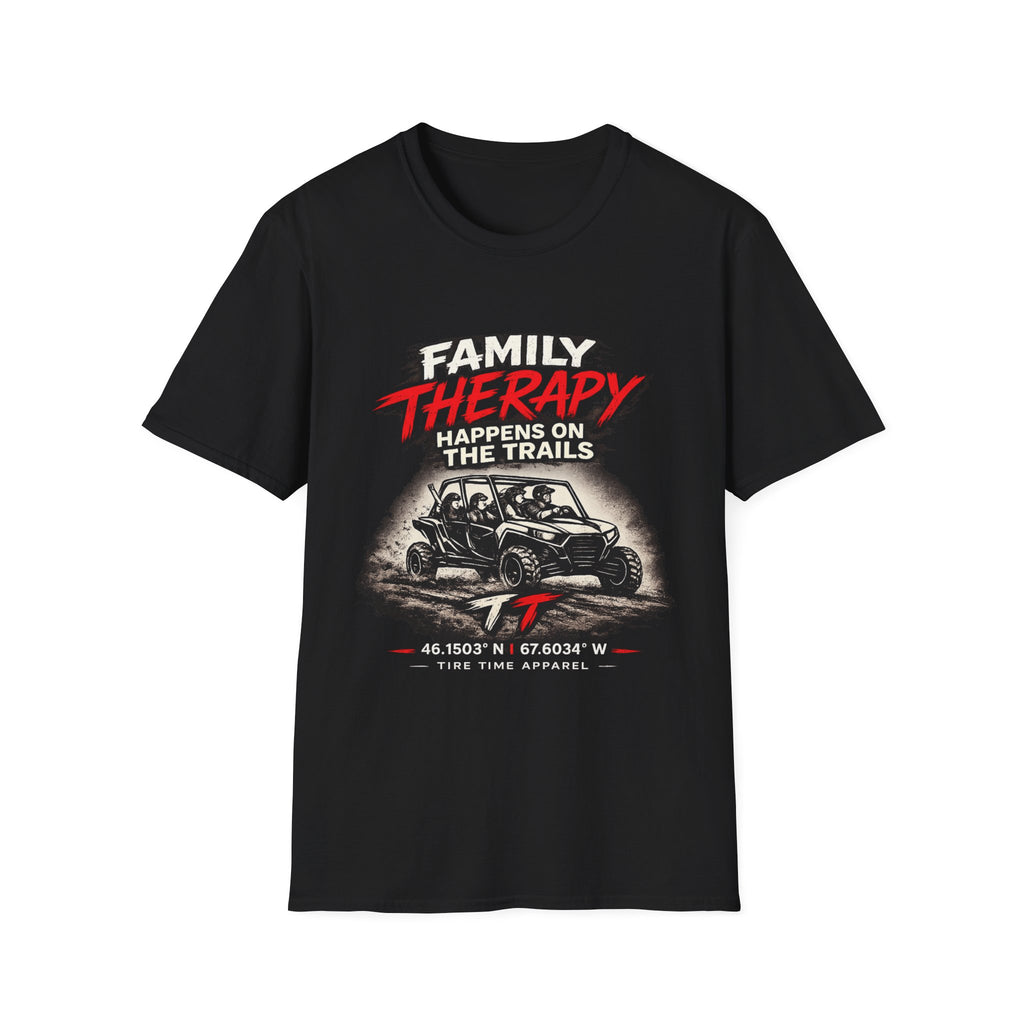 "Family Therapy Happens on the Trails" Off‑Road Adventure Tee