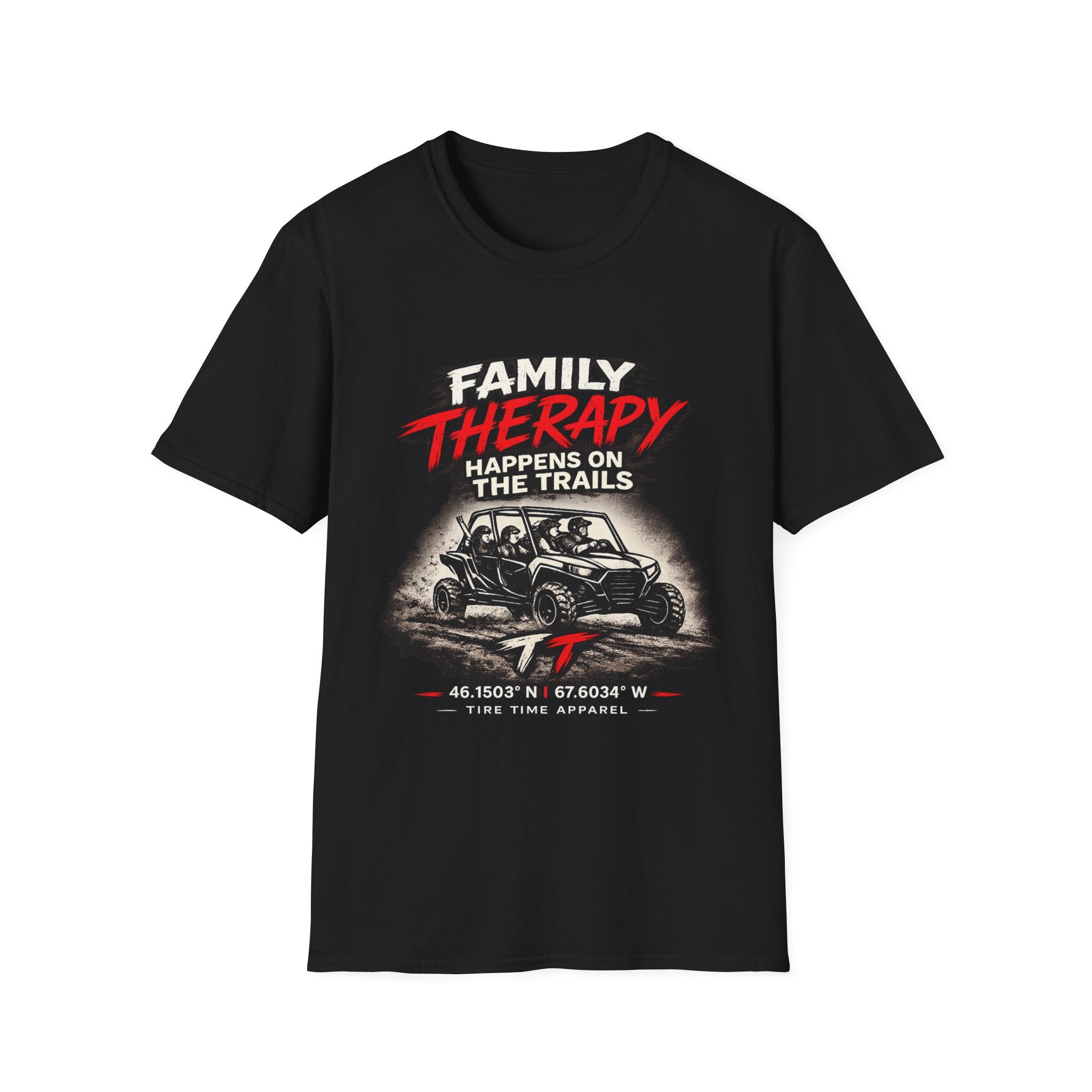 "Family Therapy Happens on the Trails" Off‑Road Adventure Tee