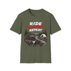 Ride Camp Repeat T-Shirt — Off-Road Camping & Adventure Tee
