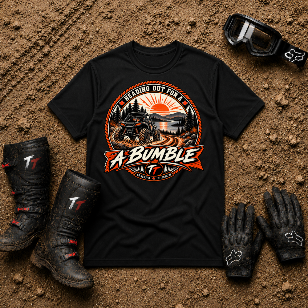 Black Out for a Bumble tee with laid-back off-road graphic — Tire Time Offroad