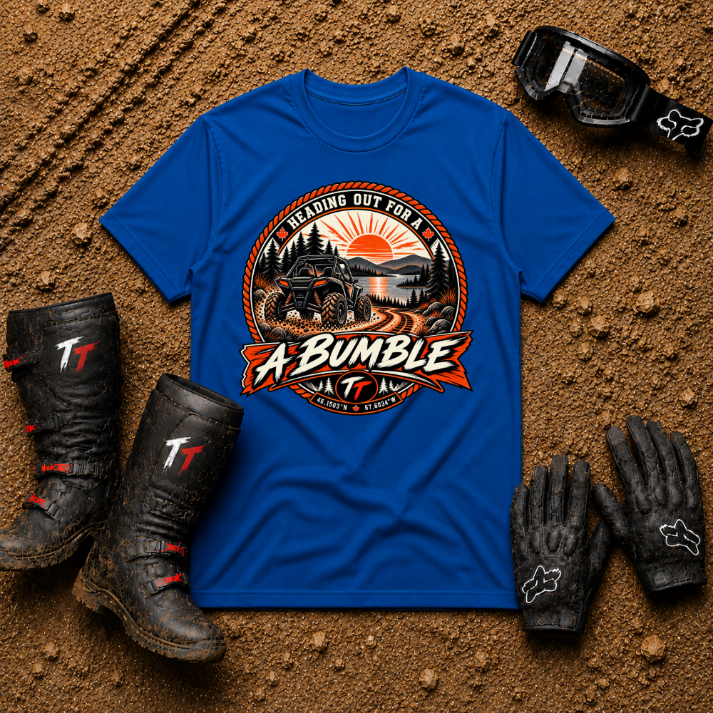 Royal blue Out for a Bumble off-road graphic tee — Tire Time Offroad