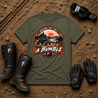 Military green Out for a Bumble mud riding tee — Tire Time Offroad