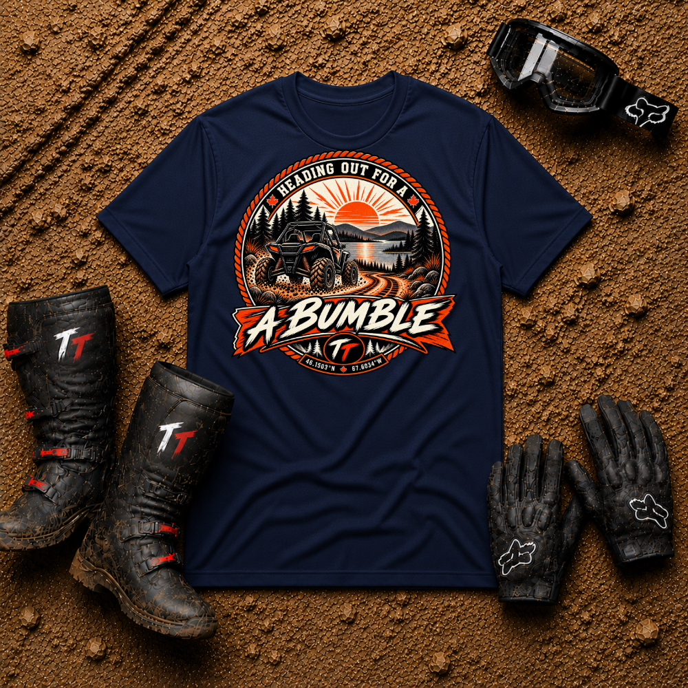 Navy Out for a Bumble SxS lifestyle graphic tee — Tire Time Offroad