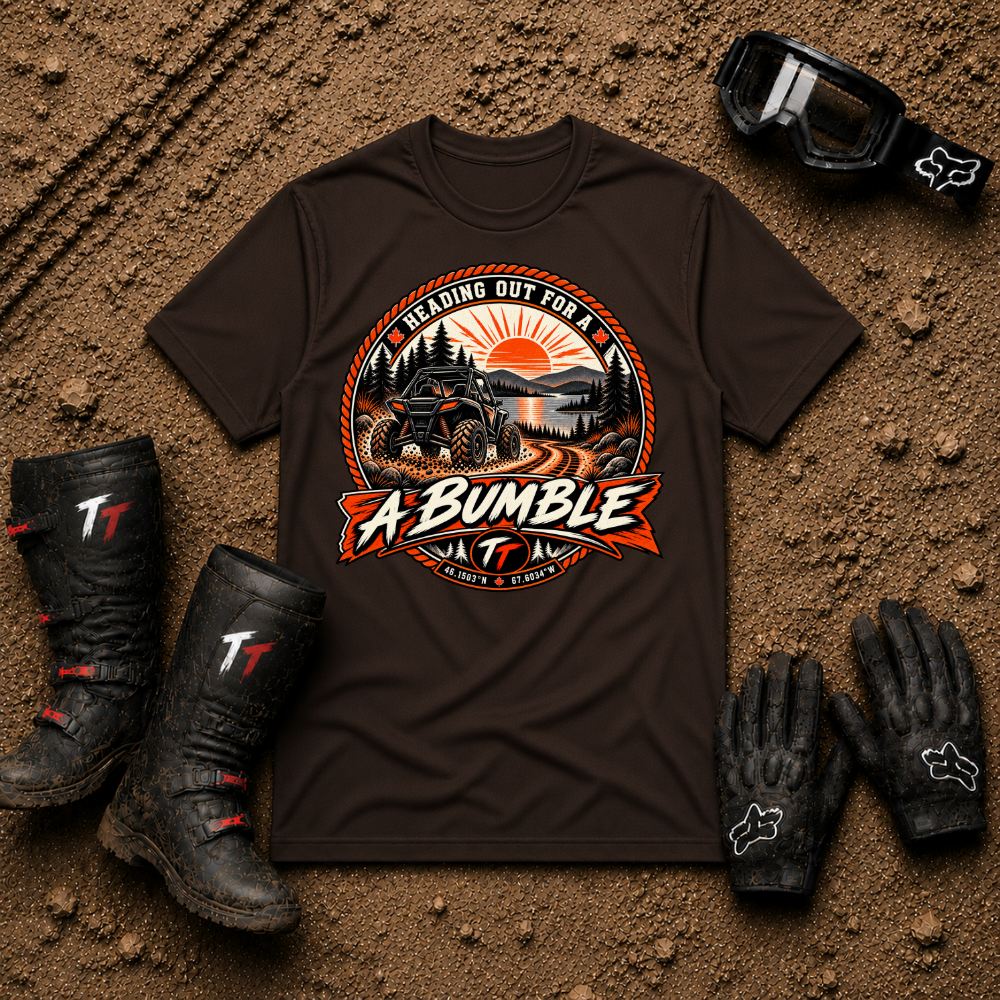 Dark chocolate Out for a Bumble Canadian off-road shirt — Tire Time Offroad