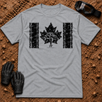 Canadian Off-Road t-shirt in Sport Grey - Canadian flag with a side-by-side in the maple leaf - Tire Time Offroad