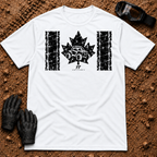 Canadian Off-Road t-shirt in White - Canadian flag with a side-by-side in the maple leaf - Tire Time Offroad