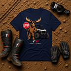 Cool Moose T-Shirt in Navy Blue