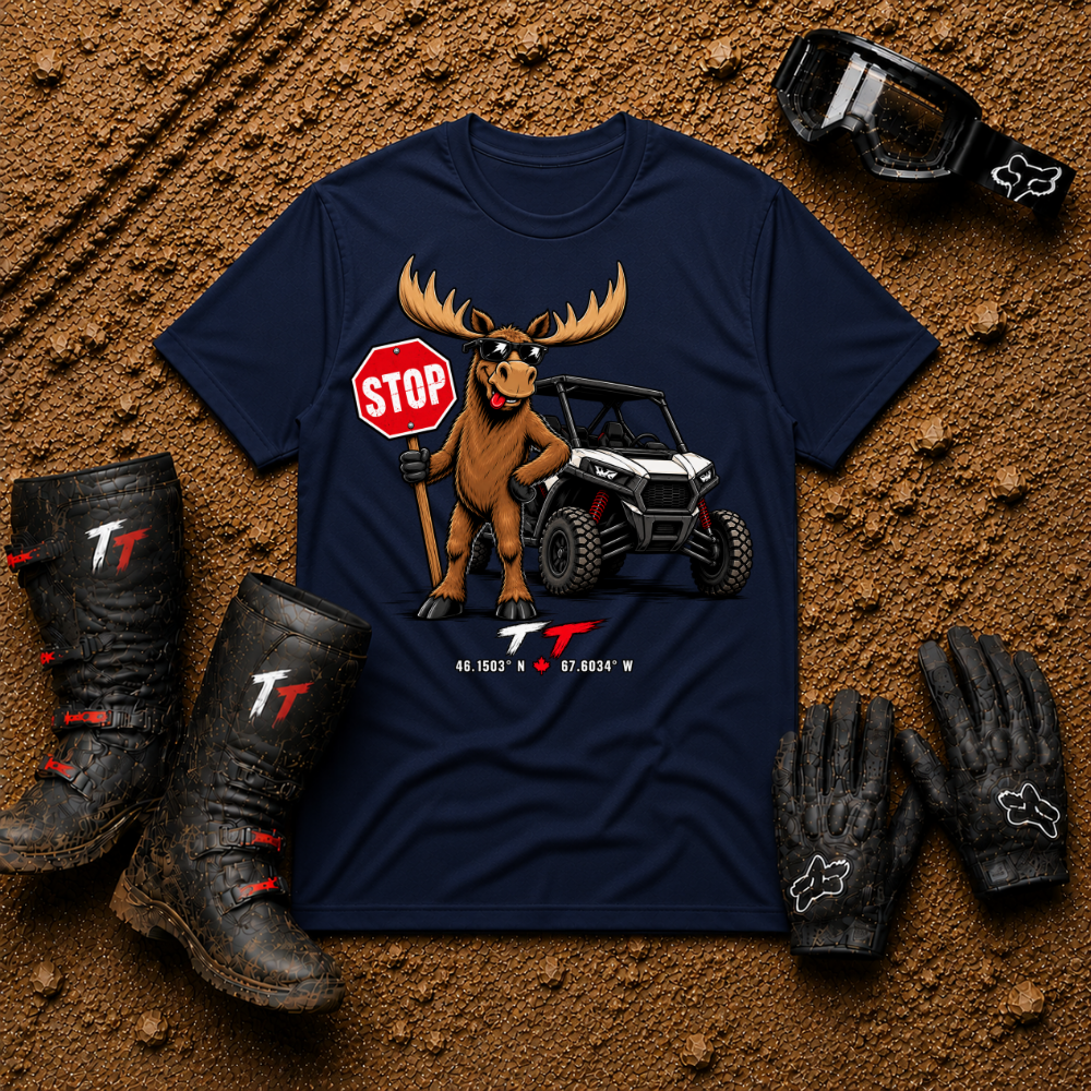 Cool Moose T-Shirt in Navy Blue