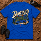 Dooryard to the Trails t-shirt in Royal - New Brunswick slang ATV and side-by-side tee - Tire Time Offroad