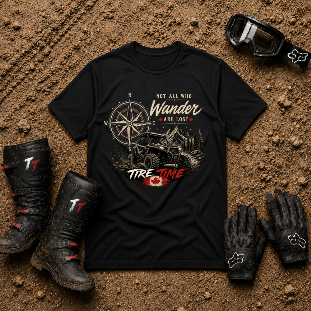 Not All Who Wander Are Lost – Tire Time Tee