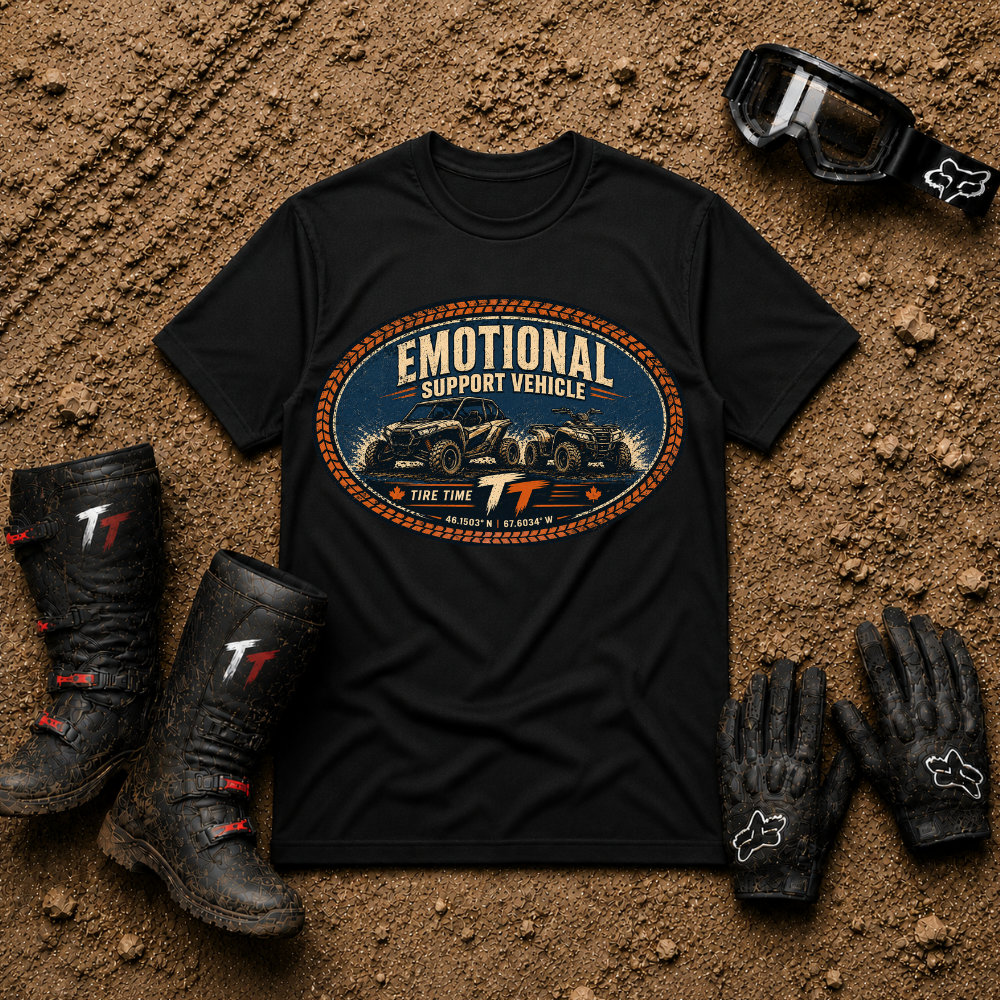 T-Shirt — "Emotional Support Vehicle" Vintage Off-Road Graphic Tee