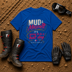 Royal blue "It's Going to Be a Hat Day" women's off-road mud riding t-shirt