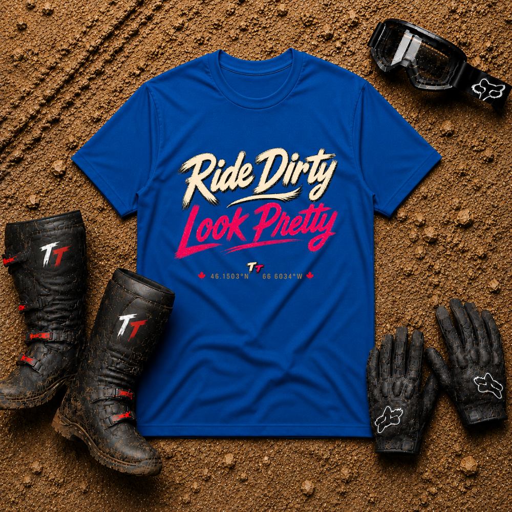 Ride Dirty Look Pretty T-Shirt — Women's Off-Road UTV & Side-by-Side Graphic Tee