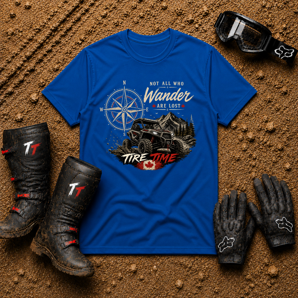 Not All Who Wander Are Lost – Tire Time Tee