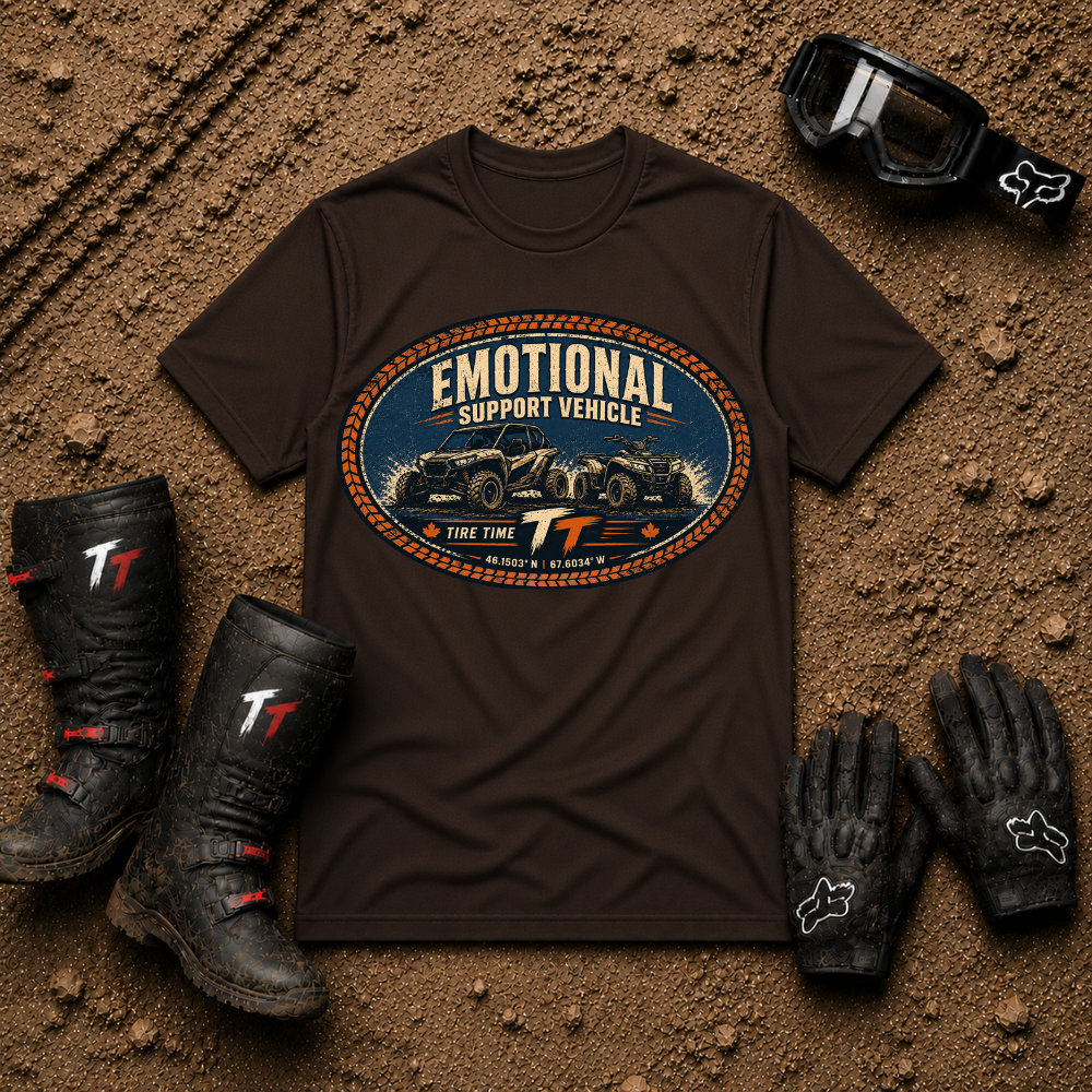 T-Shirt — "Emotional Support Vehicle" Vintage Off-Road Graphic Tee