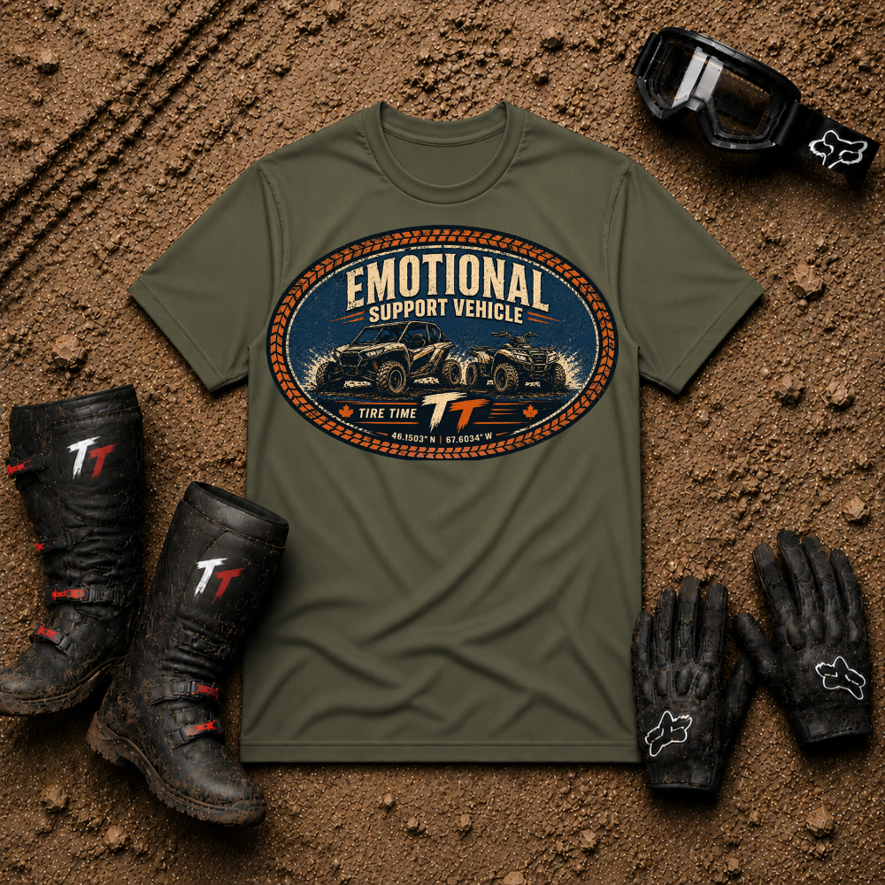 T-Shirt — "Emotional Support Vehicle" Vintage Off-Road Graphic Tee