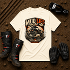 Natural cream Mud Life Chose Me backroads trail tee — Tire Time Offroad