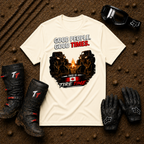 Natural cream Good People Good Times quad riding tee — Tire Time Offroad