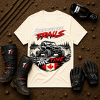 Natural cream Built For The Trails off-road weekend tee — Tire Time Offroad