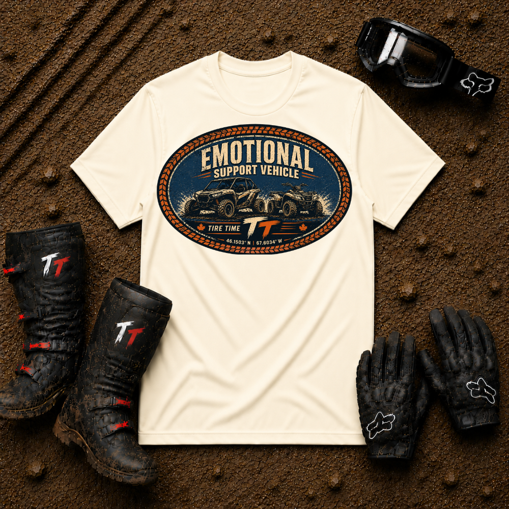 T-Shirt — "Emotional Support Vehicle" Vintage Off-Road Graphic Tee