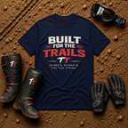 Navy Built For The Trails backcountry trail riding shirt — Tire Time Offroad