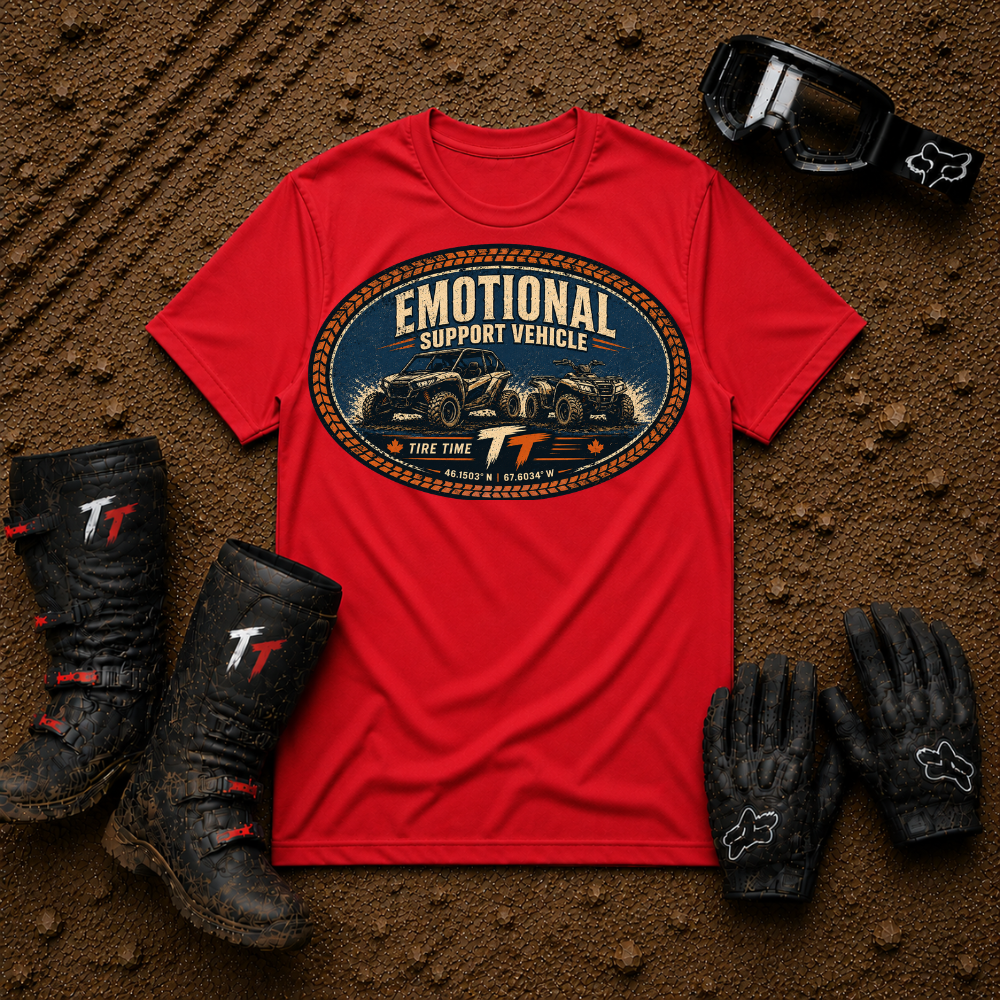 T-Shirt — "Emotional Support Vehicle" Vintage Off-Road Graphic Tee
