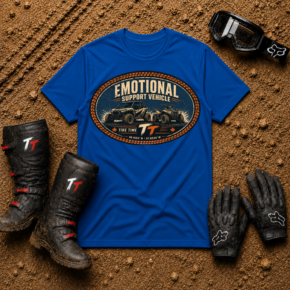 T-Shirt — "Emotional Support Vehicle" Vintage Off-Road Graphic Tee