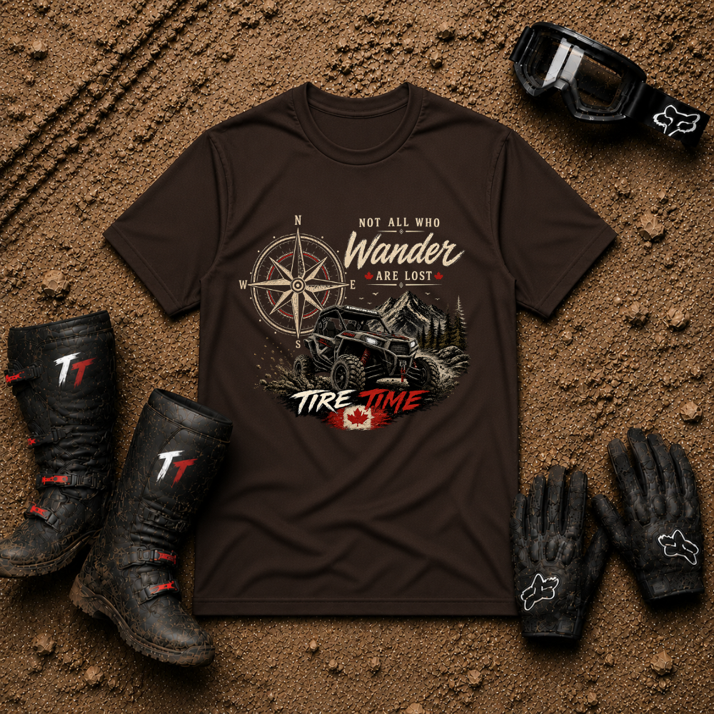 Not All Who Wander Are Lost – Tire Time Tee