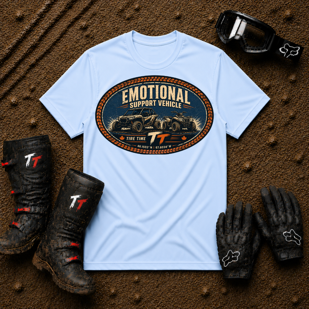 T-Shirt — "Emotional Support Vehicle" Vintage Off-Road Graphic Tee